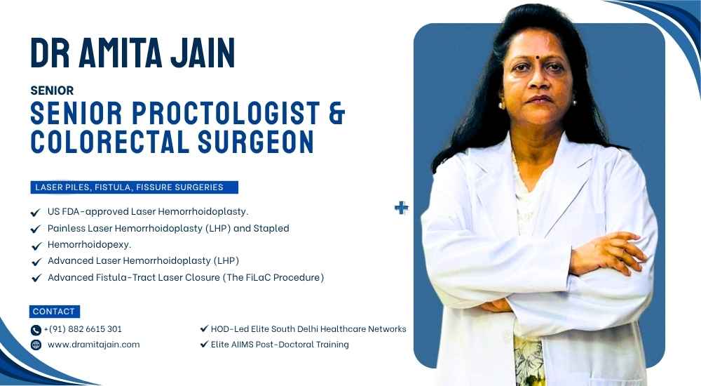 Dr Amita Jain Senior Proctologist and Colorectal Surgeon in Delhi